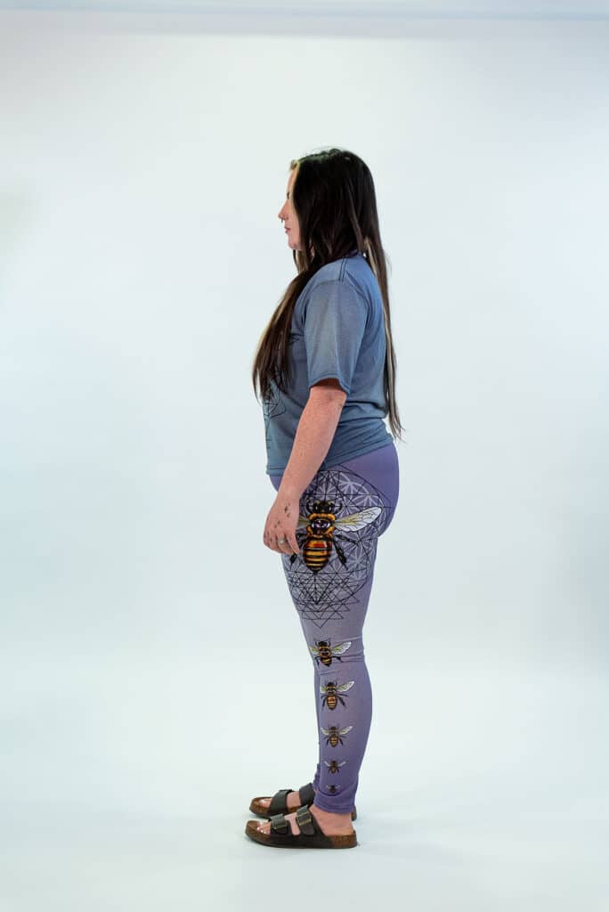 Sacred Bee Leggings - Purple